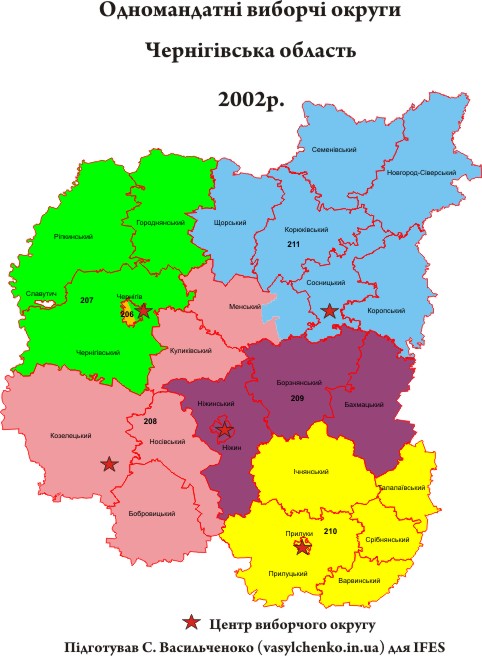Чернігівська округи 2002