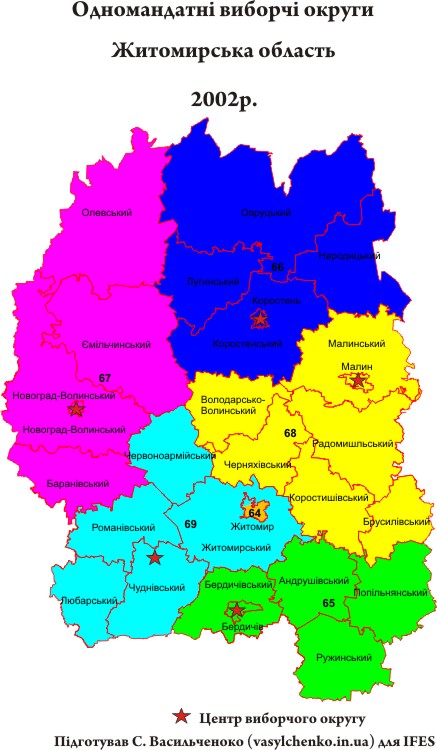 Житомирська округи 2002